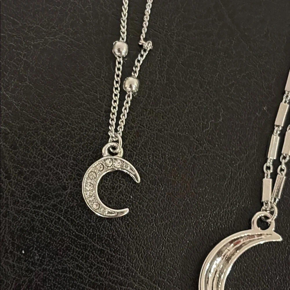 Silver Moon and necklace set Ettika
